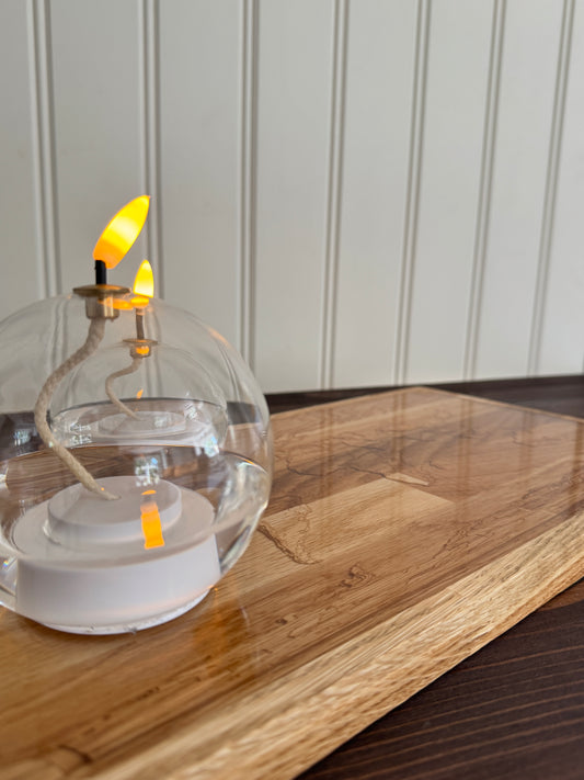 Epoxybricka med graverad världskarta